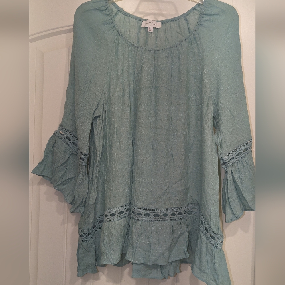 GUC New Direction Seafoam Tunic Women's XLarge